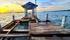 Foto,Kondisi Dermaga Taman Kota Daruba