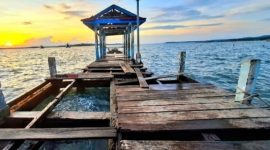 Foto,Kondisi Dermaga Taman Kota Daruba