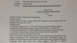 Foto: Surat Monitoring LSM Kane Malut 